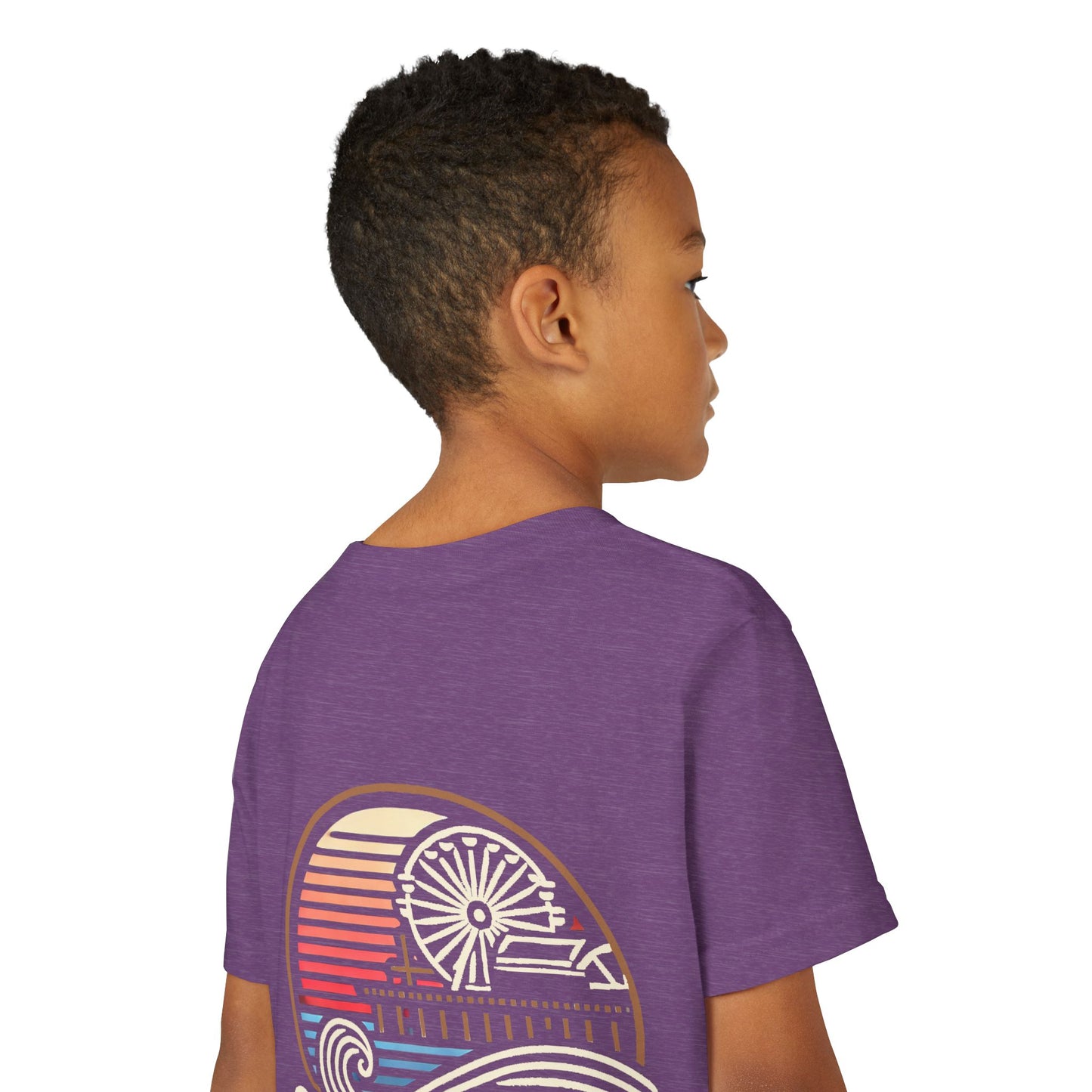 Vibrant Santa Monica Youth Short Sleeve Tee