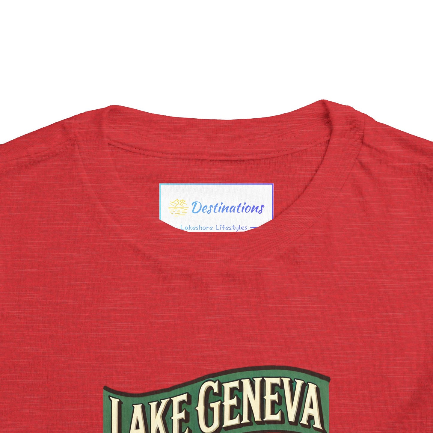 Retro Lake Geneva Unisex Toddler Short Sleeve Tee
