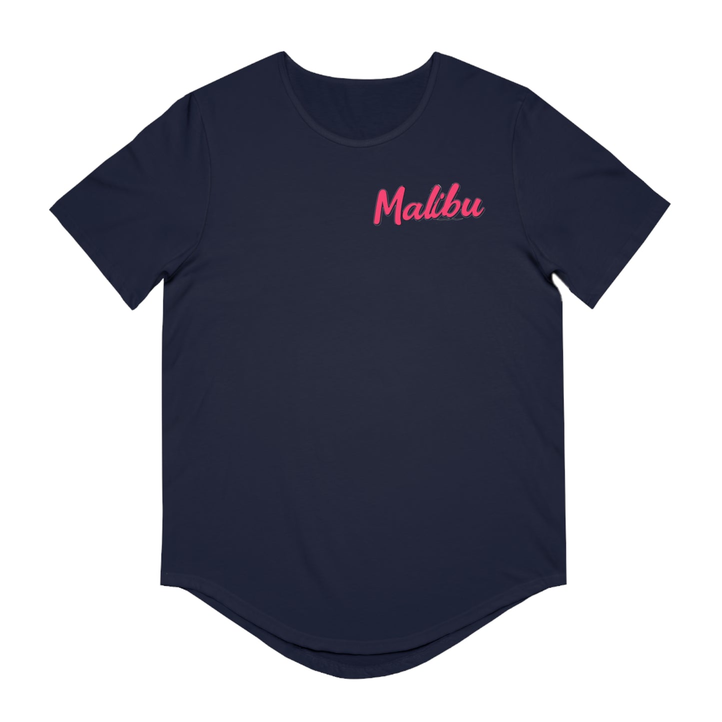 Retro Malibu Men's Jersey Curved Hem Tee