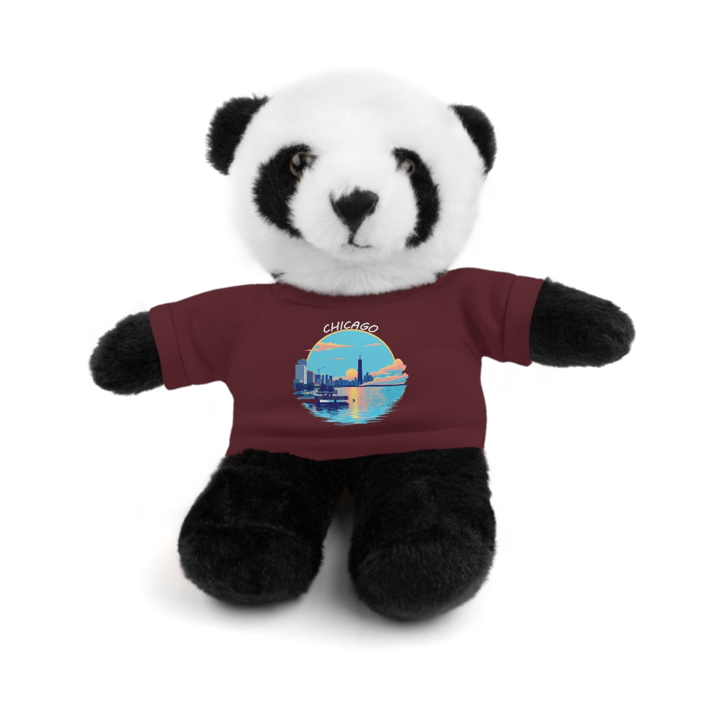 Retro Chicago Sunset Stuffed Animals with Tee