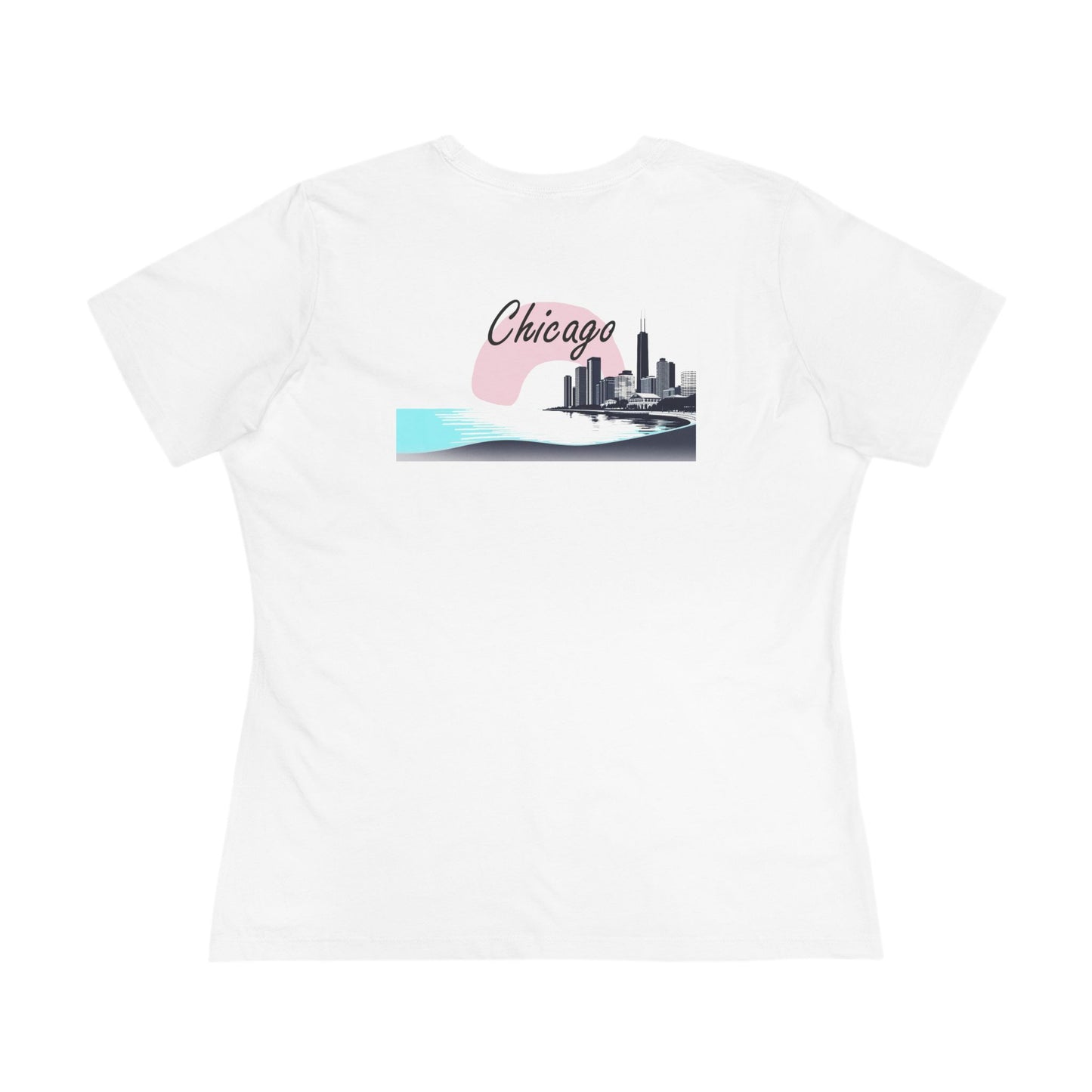 Elegant Chicago Skyline Women's Cotton Tee