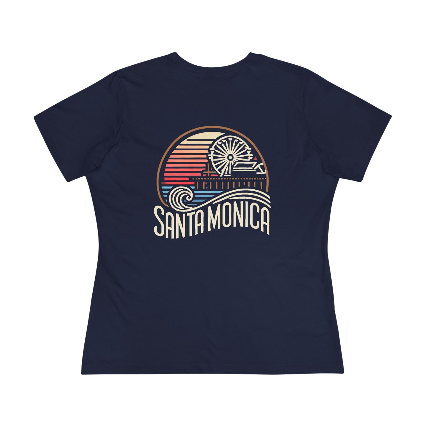 Vibrant Santa Monica Women's Cotton Tee