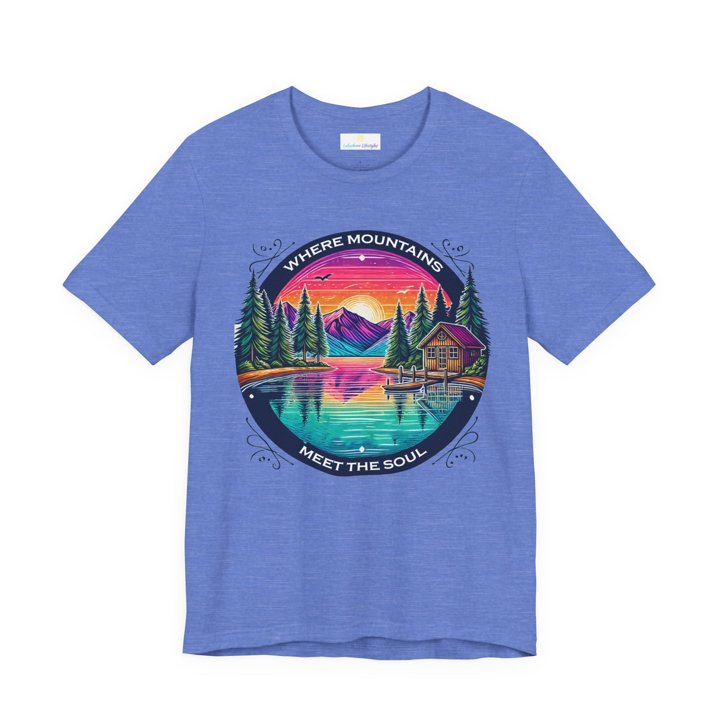 Where Mountains Meet the Soul Short Sleeve Tee