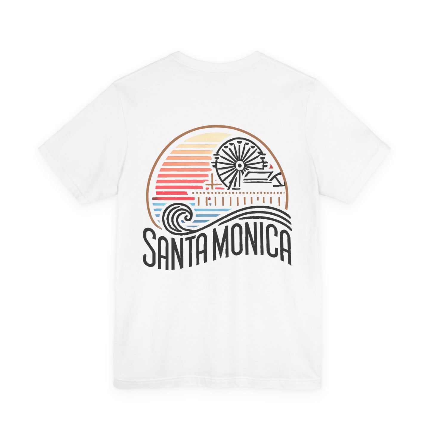 Vibrant Santa Monica Unisex Jersey Short Sleeve Tee