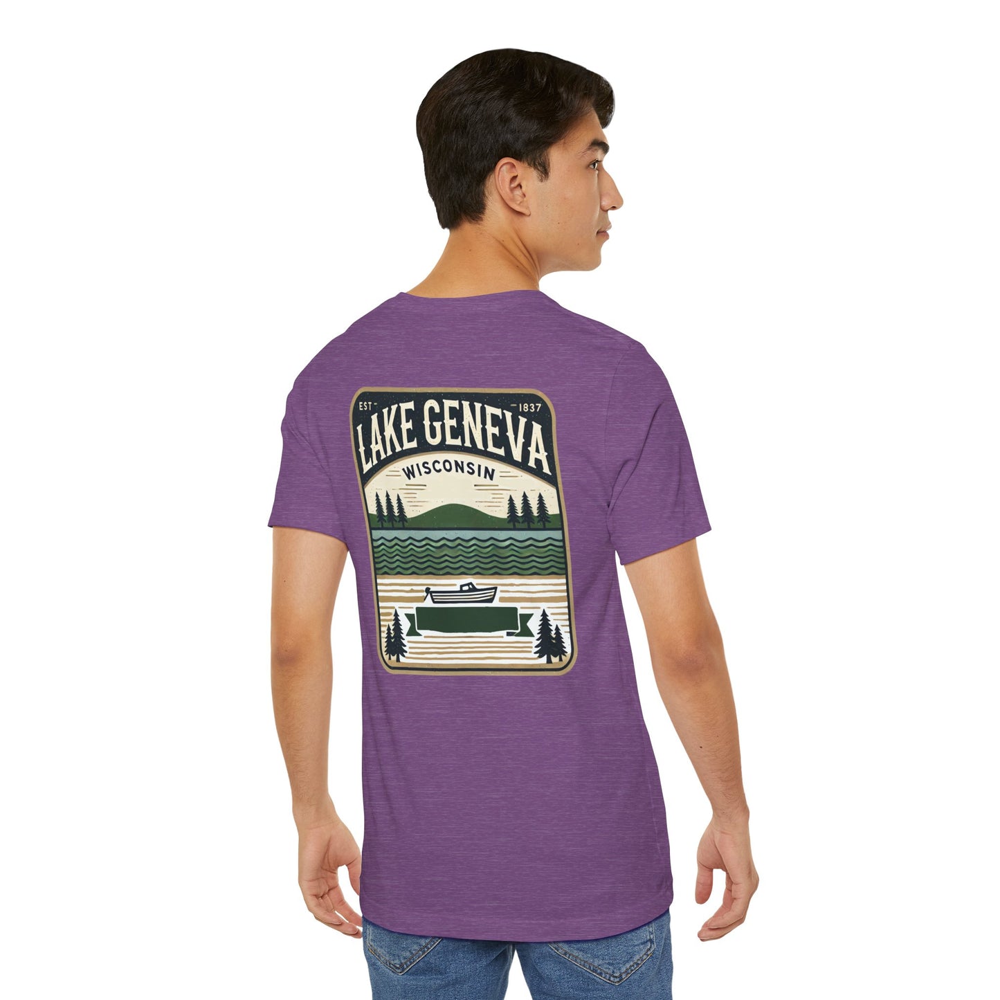 Vintage Lake Geneva Unisex Jersey Short Sleeve Tee