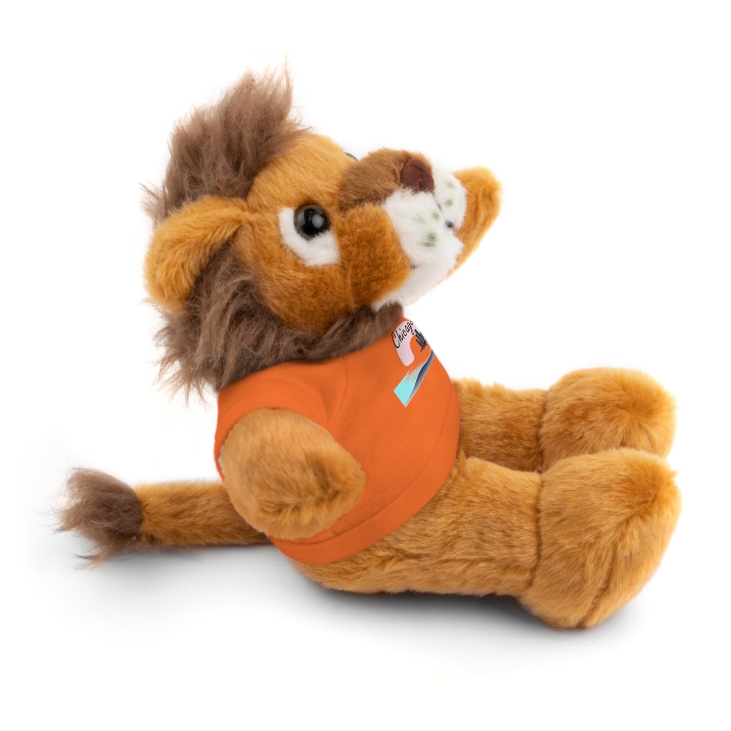 Elegant Chicago Skyline Stuffed Animals with Tee