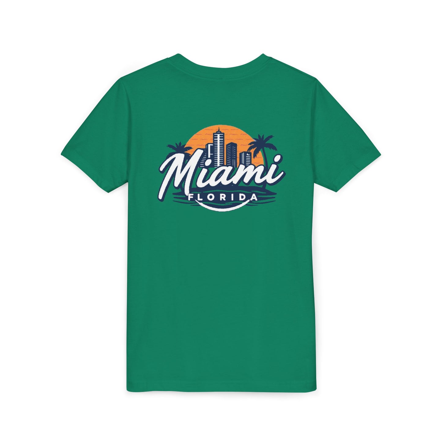 Retro Miami Unisex Youth Short Sleeve Tee