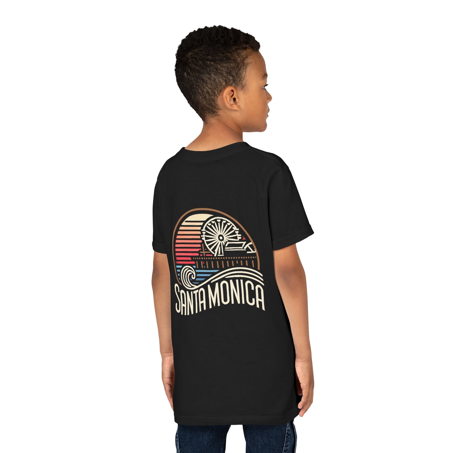 Vibrant Santa Monica Youth Short Sleeve Tee