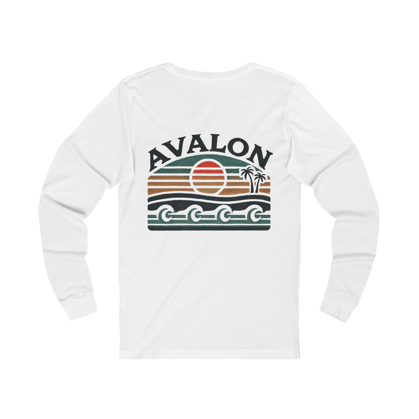 Retro Avalon Sunset Unisex Long Sleeve Tee