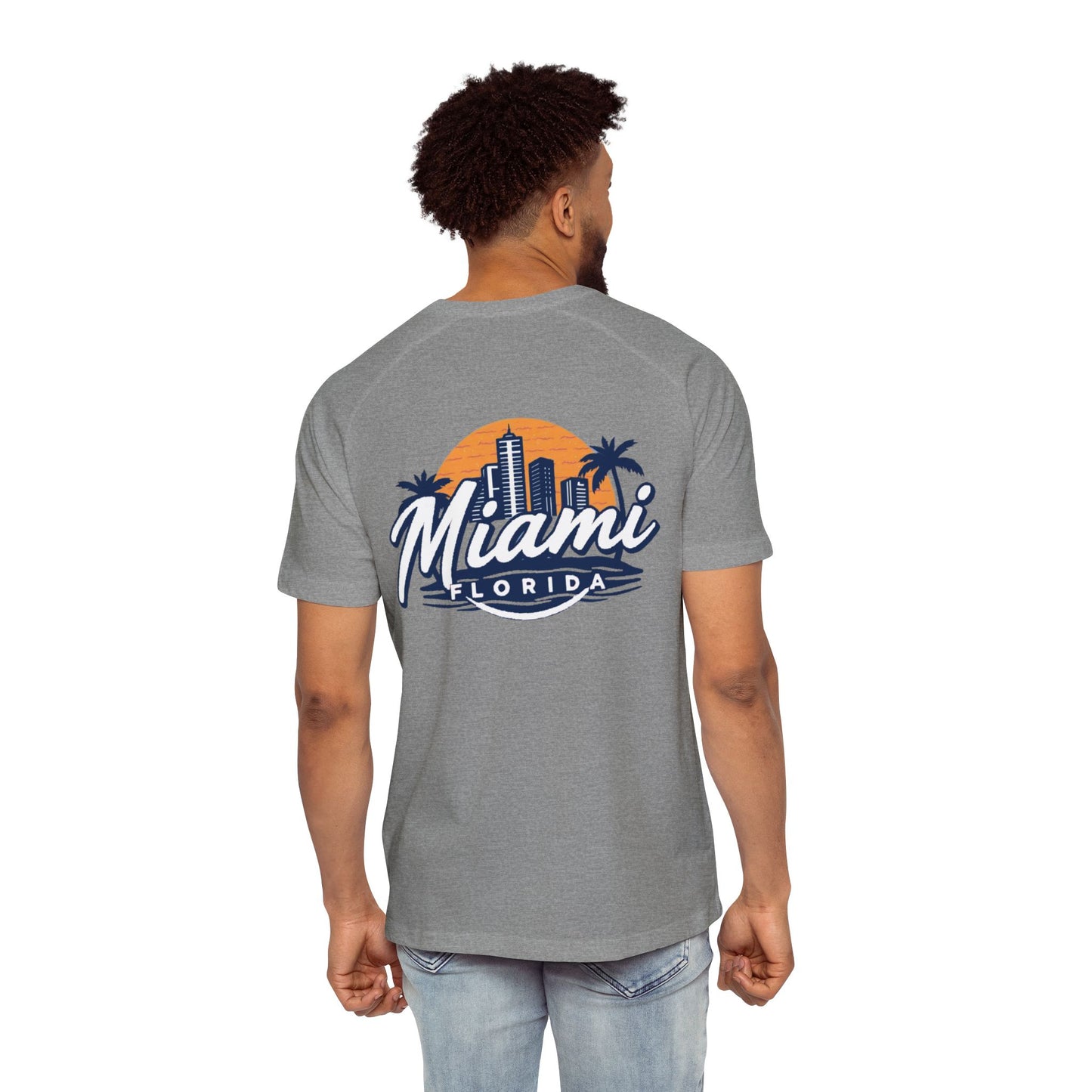 Retro Miami Men's Raglan T-Shirt