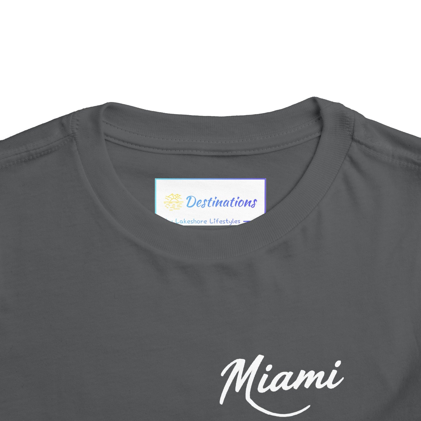 Retro Miami Unisex Toddler Short Sleeve Tee