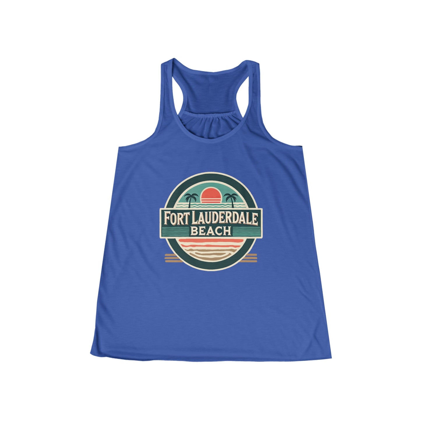 Vintage Fort Lauderdale Women's Flowy Racerback Tank