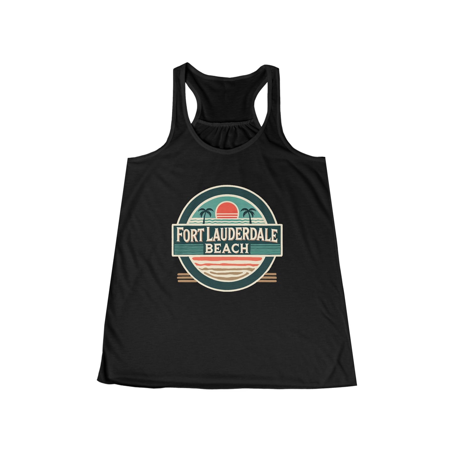Vintage Fort Lauderdale Women's Flowy Racerback Tank