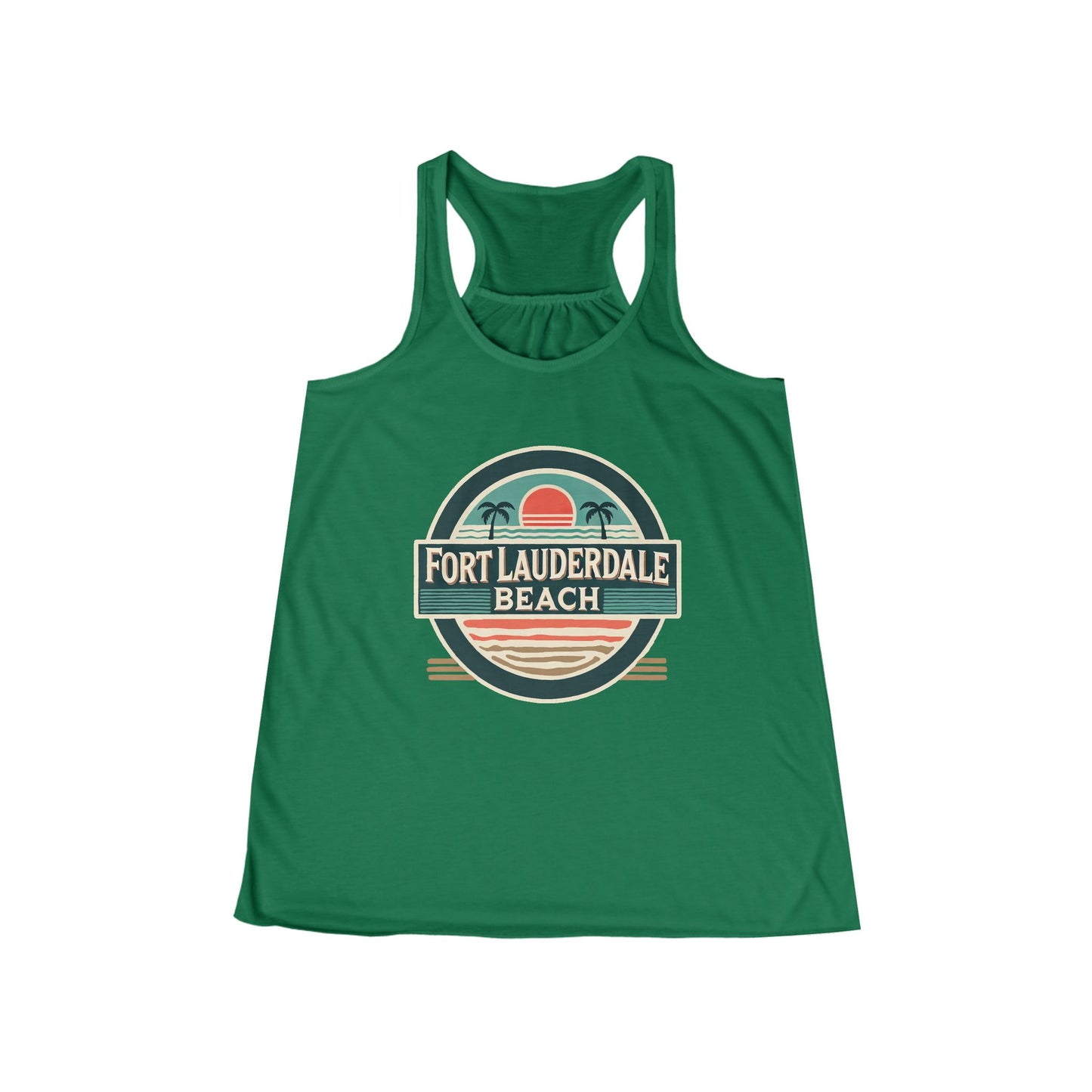 Vintage Fort Lauderdale Women's Flowy Racerback Tank