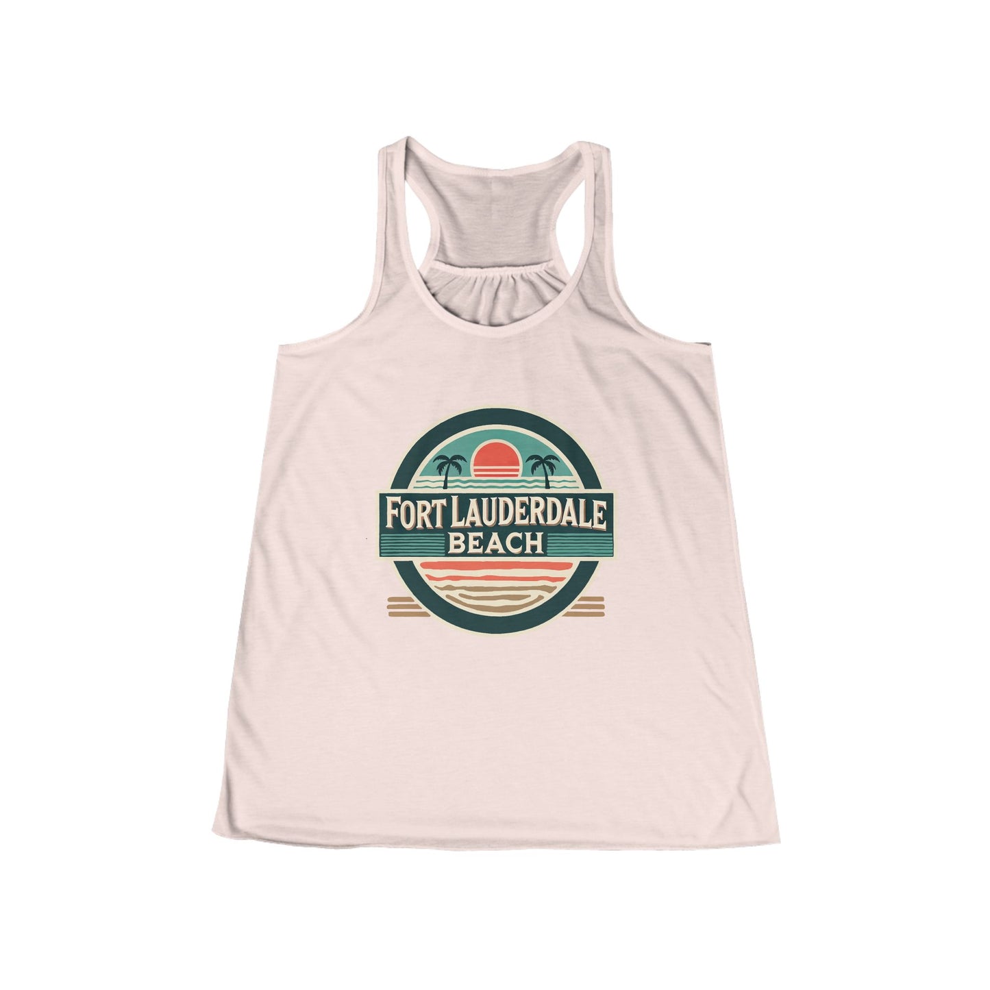 Vintage Fort Lauderdale Women's Flowy Racerback Tank