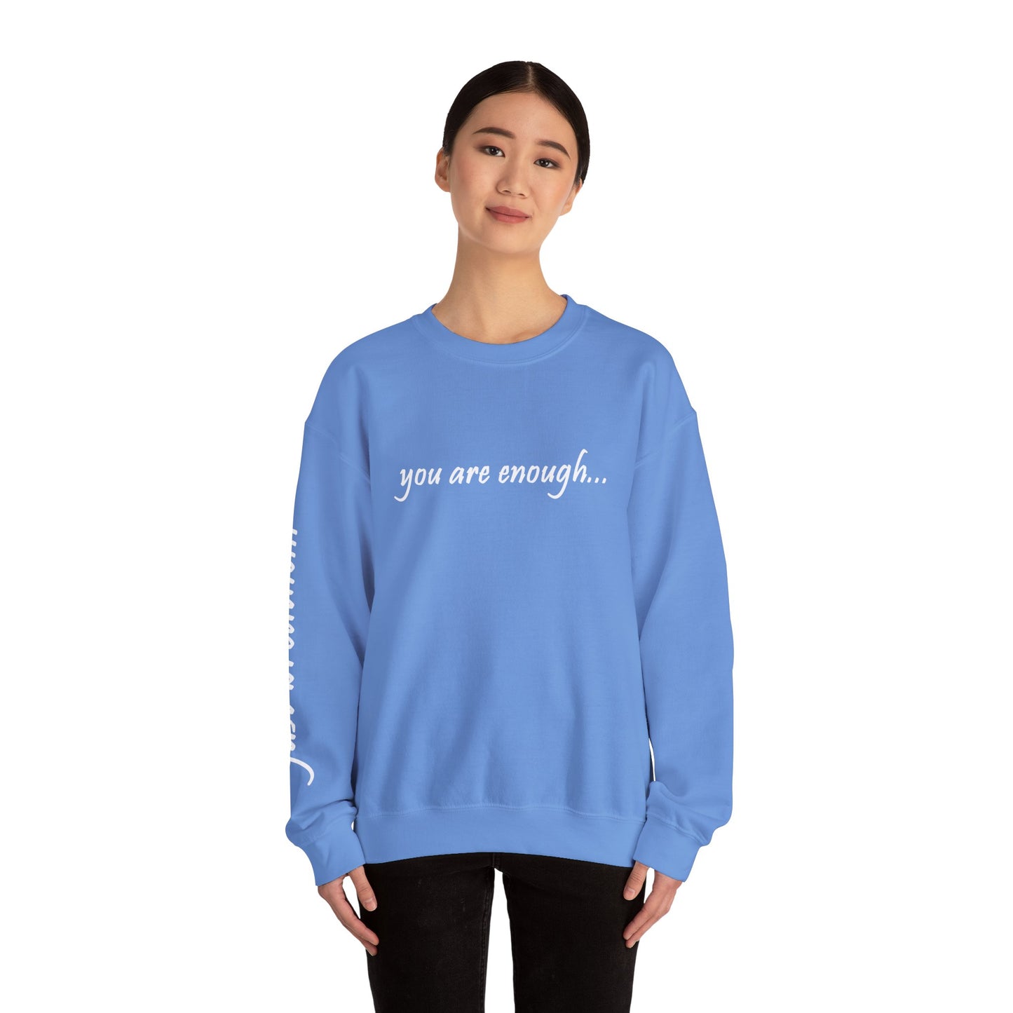 You Are Enough - Mental Health Awareness Heavy Blend Crewneck Sweatshirt