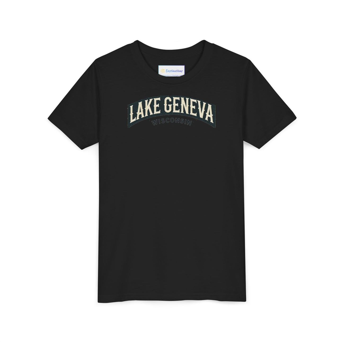 Vintage Lake Geneva Unisex Youth Short Sleeve Tee