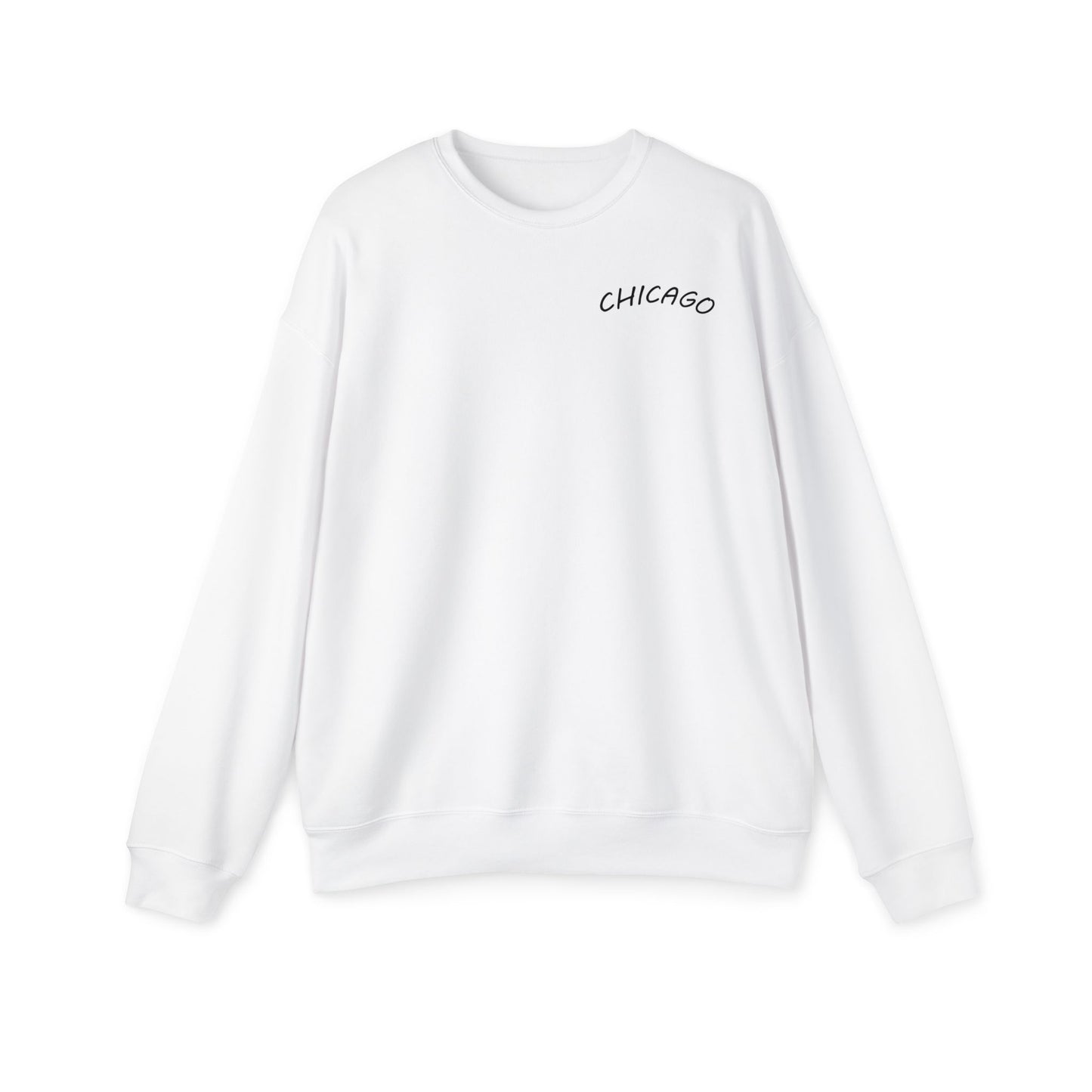 Retro Chicago Sunset Unisex Drop Shoulder Sweatshirt