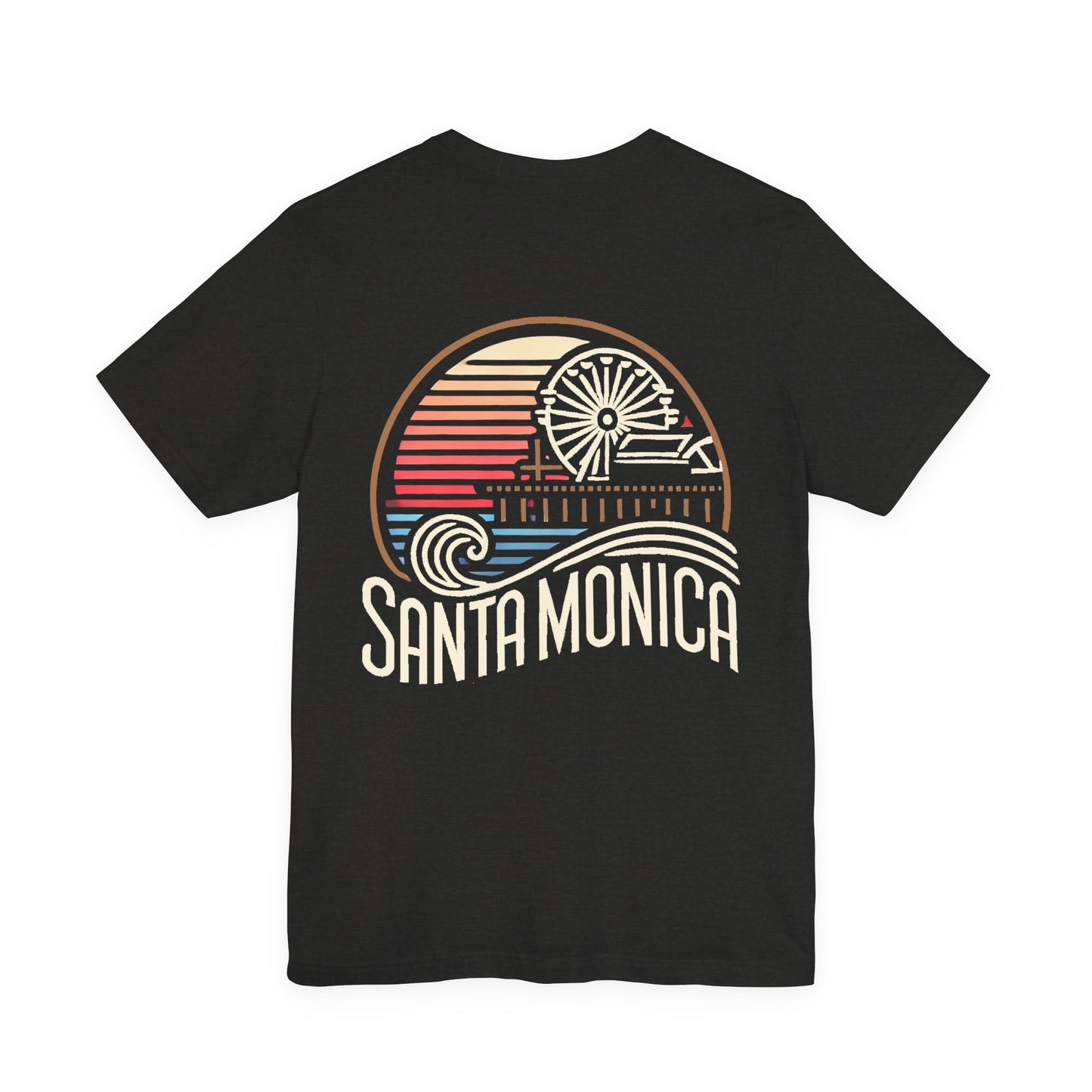 Vibrant Santa Monica Unisex Jersey Short Sleeve Tee