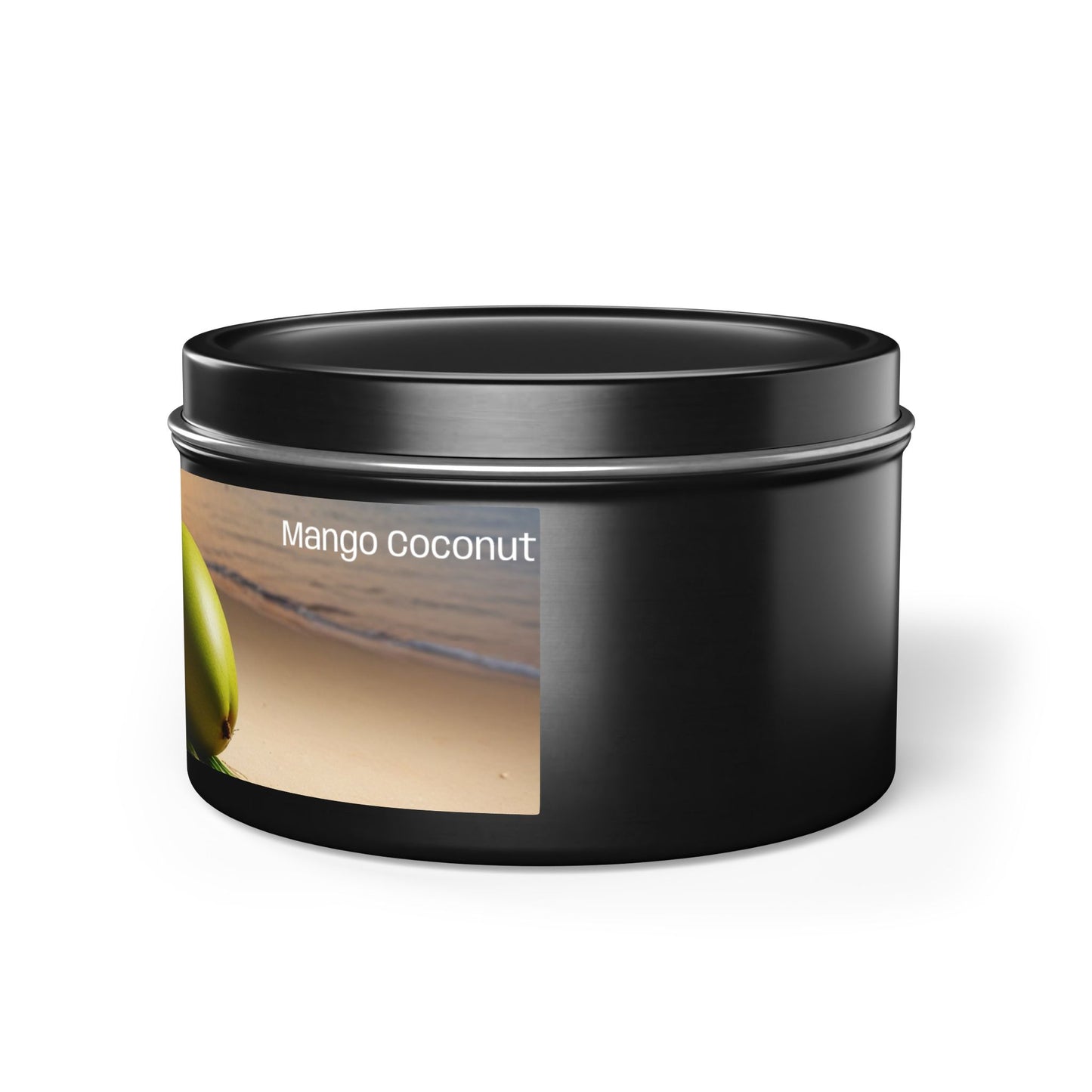 Mango + Coconut Scented Rustic Tin Candle