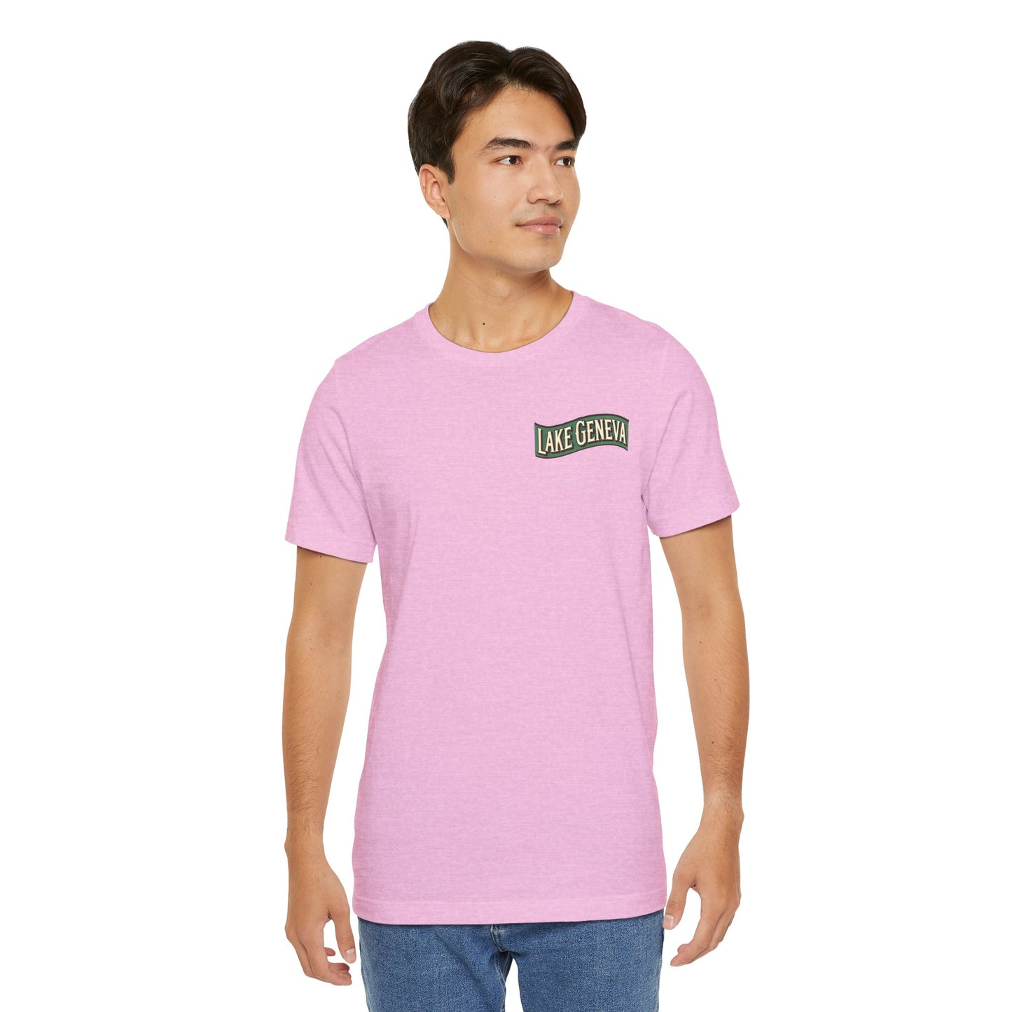 Retro Lake Geneva Unisex Jersey Short Sleeve Tee