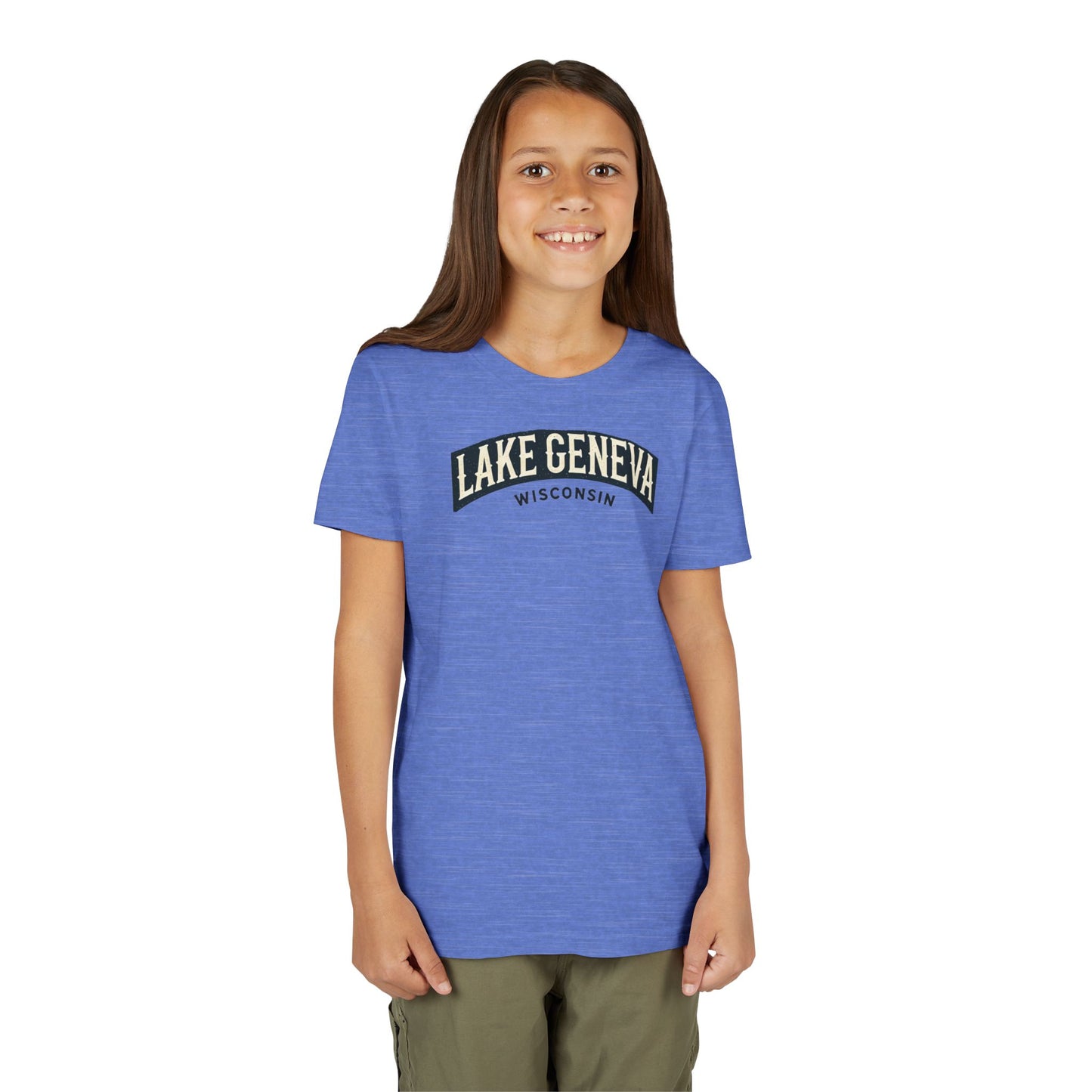 Vintage Lake Geneva Unisex Youth Short Sleeve Tee