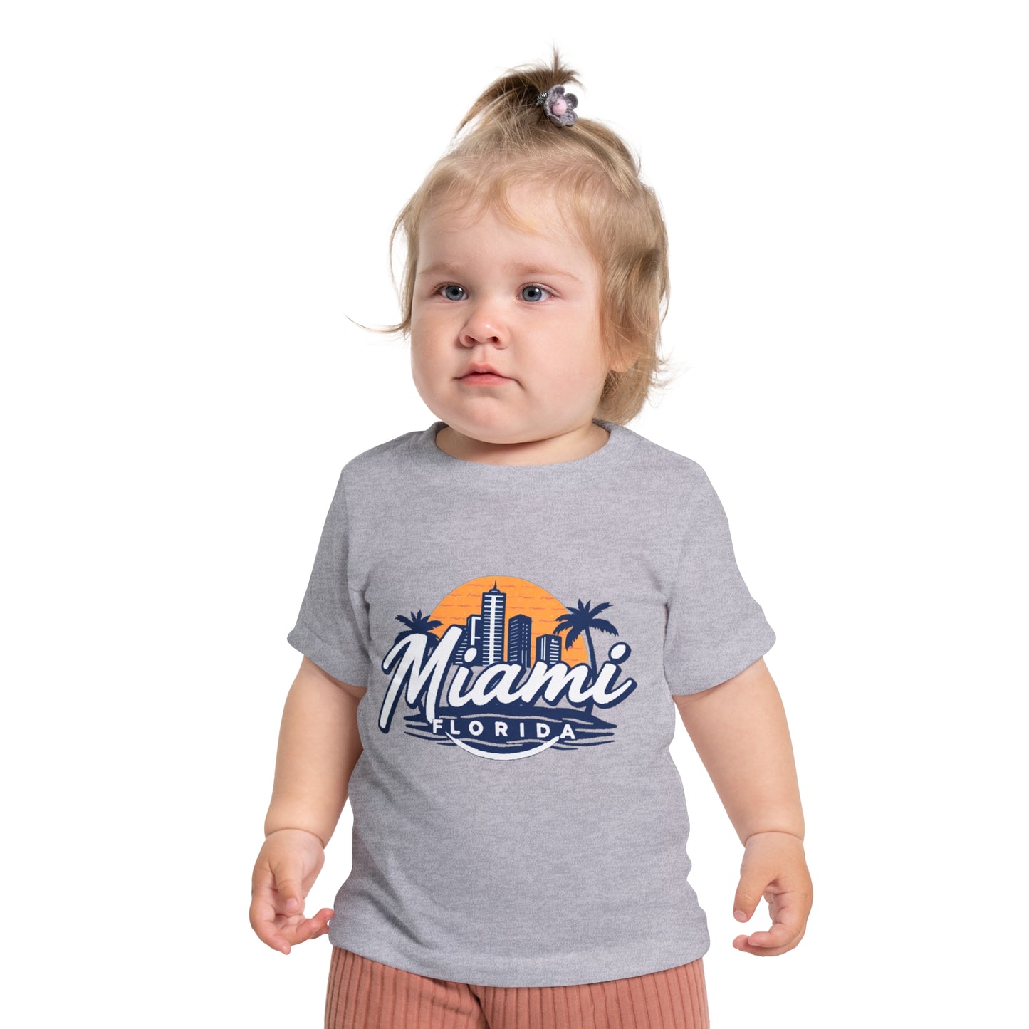 Retro Miami Unisex Baby Short Sleeve T-Shirt