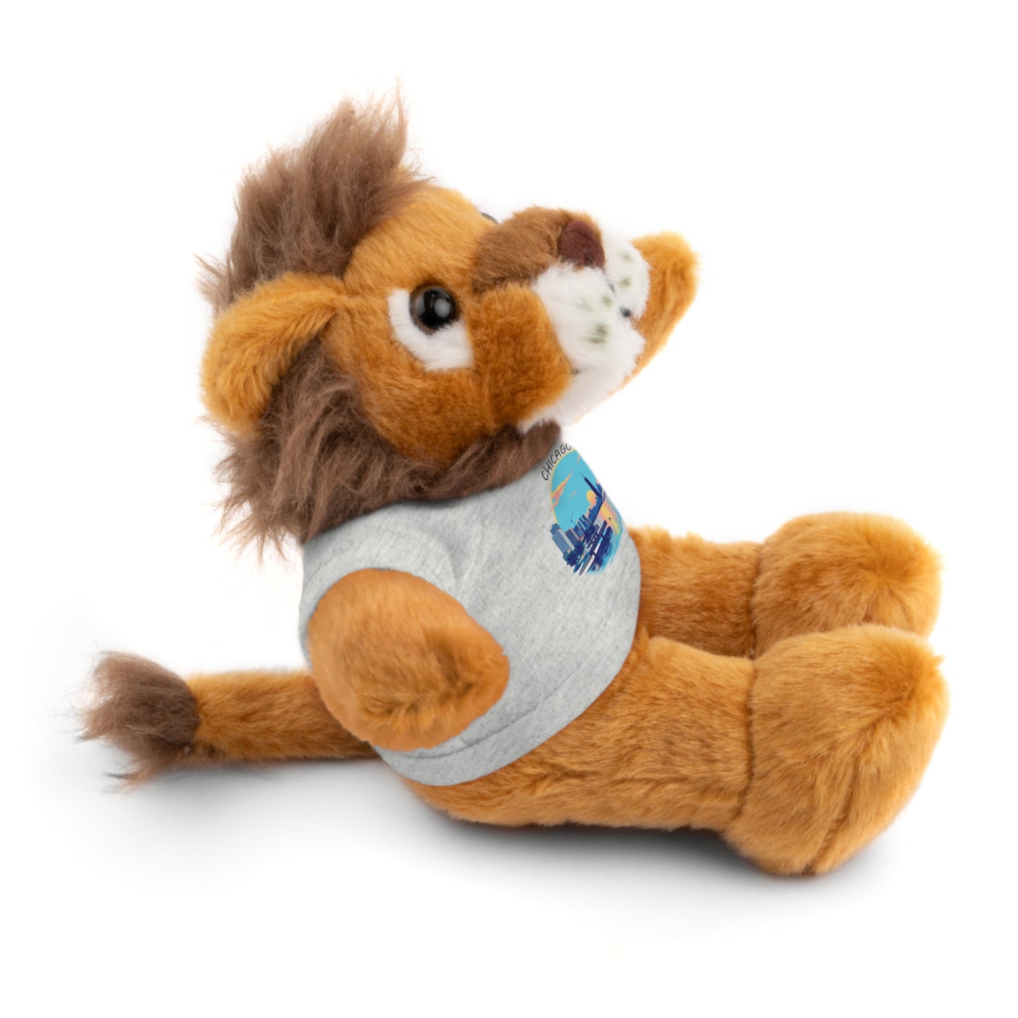 Retro Chicago Sunset Stuffed Animals with Tee