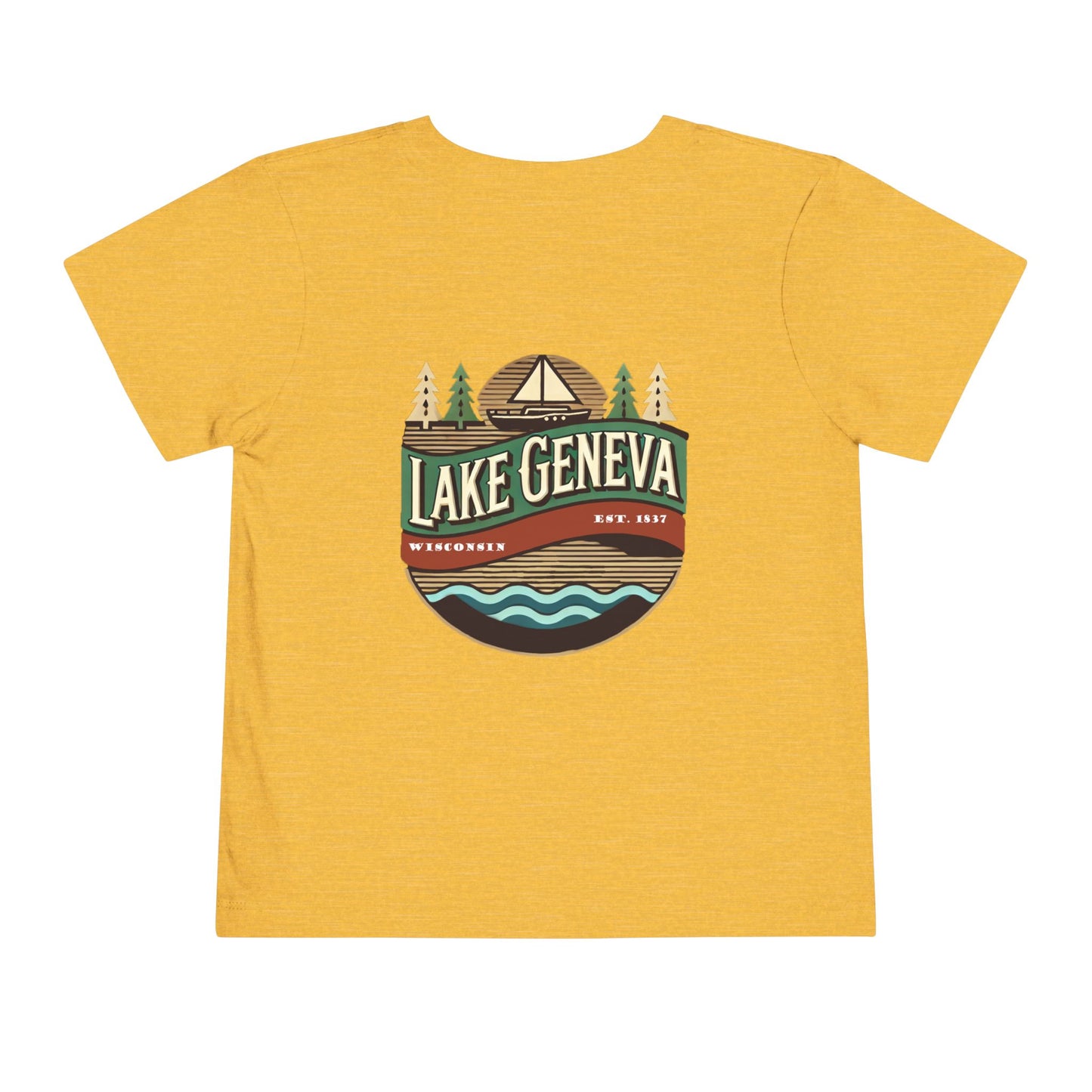 Retro Lake Geneva Unisex Toddler Short Sleeve Tee