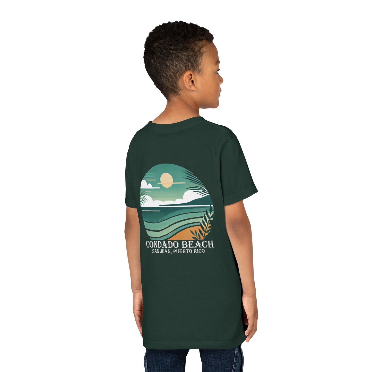 Coastal Vibes Condado Beach Unisex Youth Short Sleeve Tee