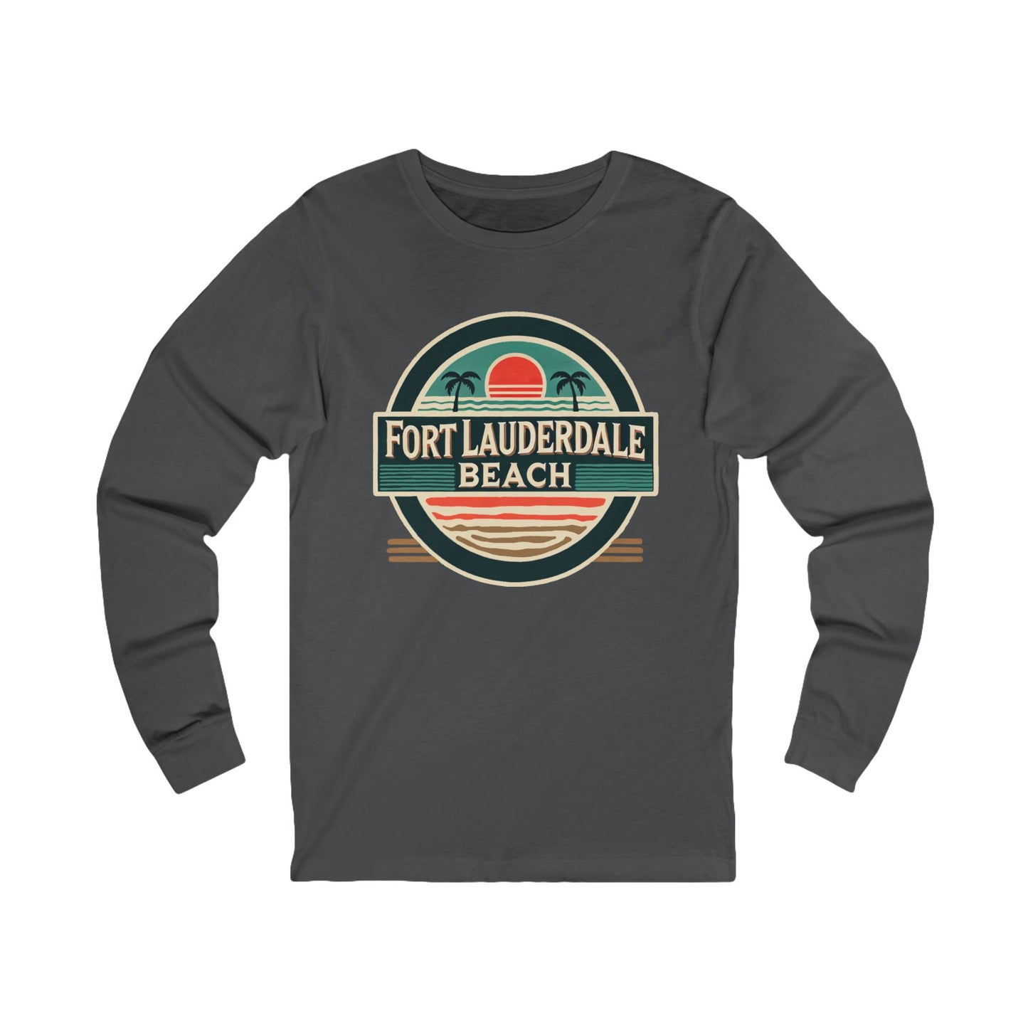 Vintage Fort Lauderdale Unisex Jersey Long Sleeve Tee