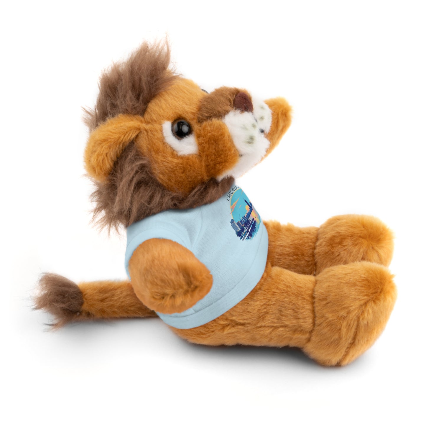 Retro Chicago Sunset Stuffed Animals with Tee
