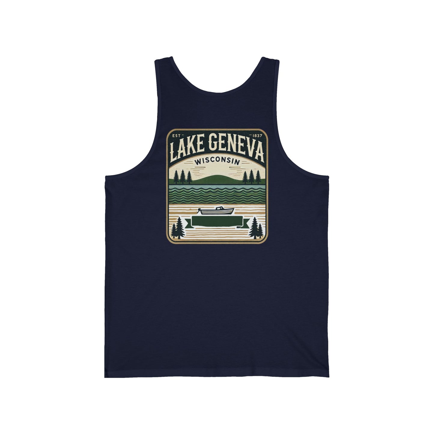 Vintage Lake Geneva Unisex Jersey Tank