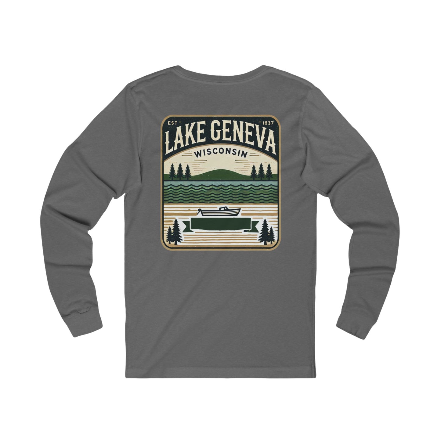 Vintage Lake Geneva Unisex Jersey Long Sleeve Tee