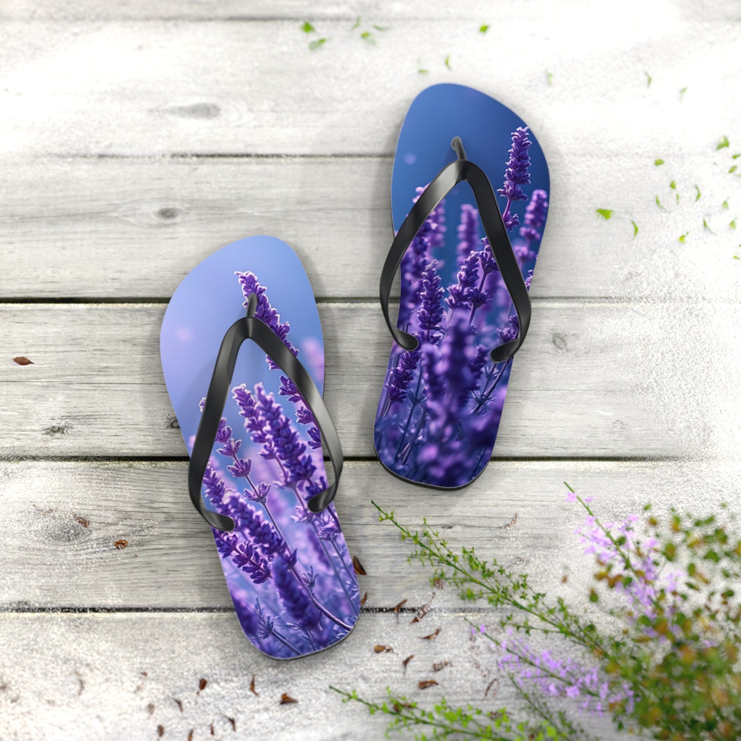 Lavender Flip Flops