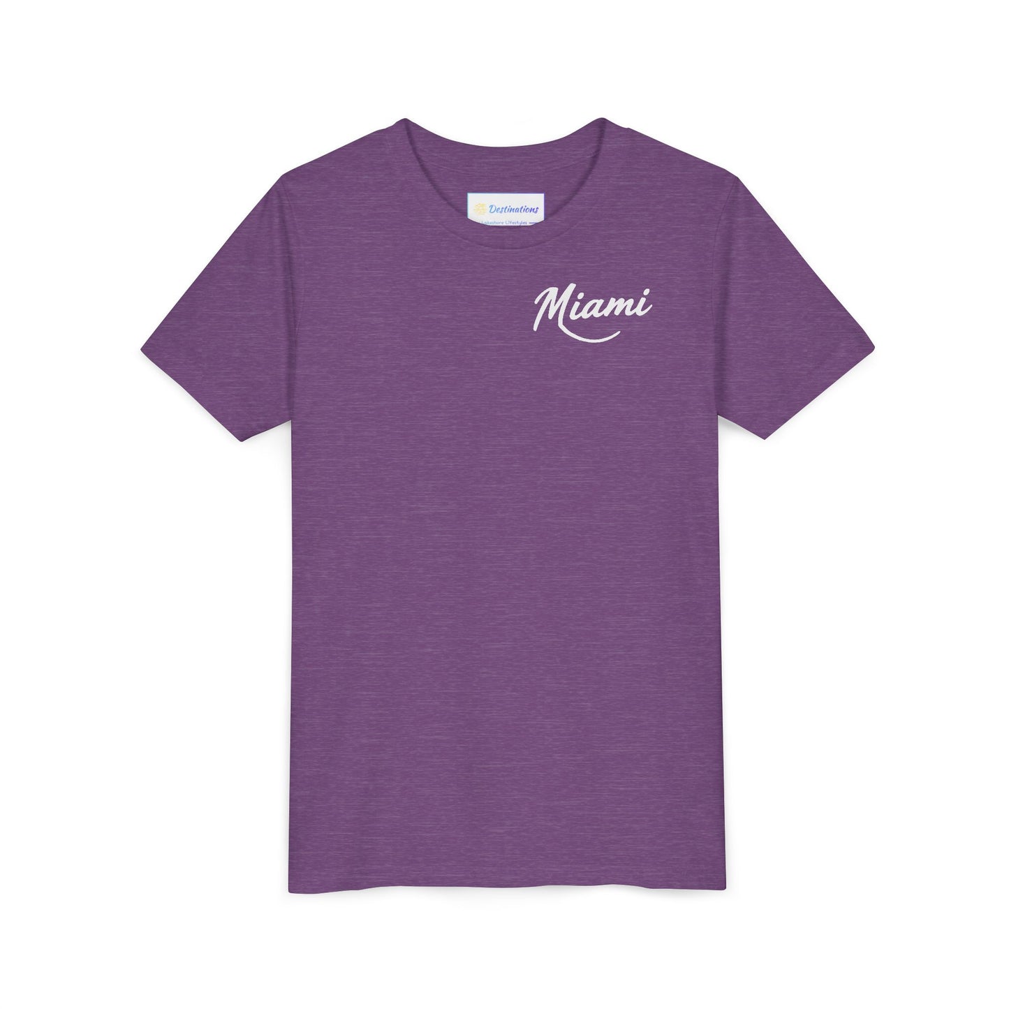 Retro Miami Unisex Youth Short Sleeve Tee
