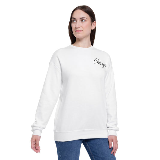 Elegant Chicago Skyline Unisex Drop Shoulder Sweatshirt
