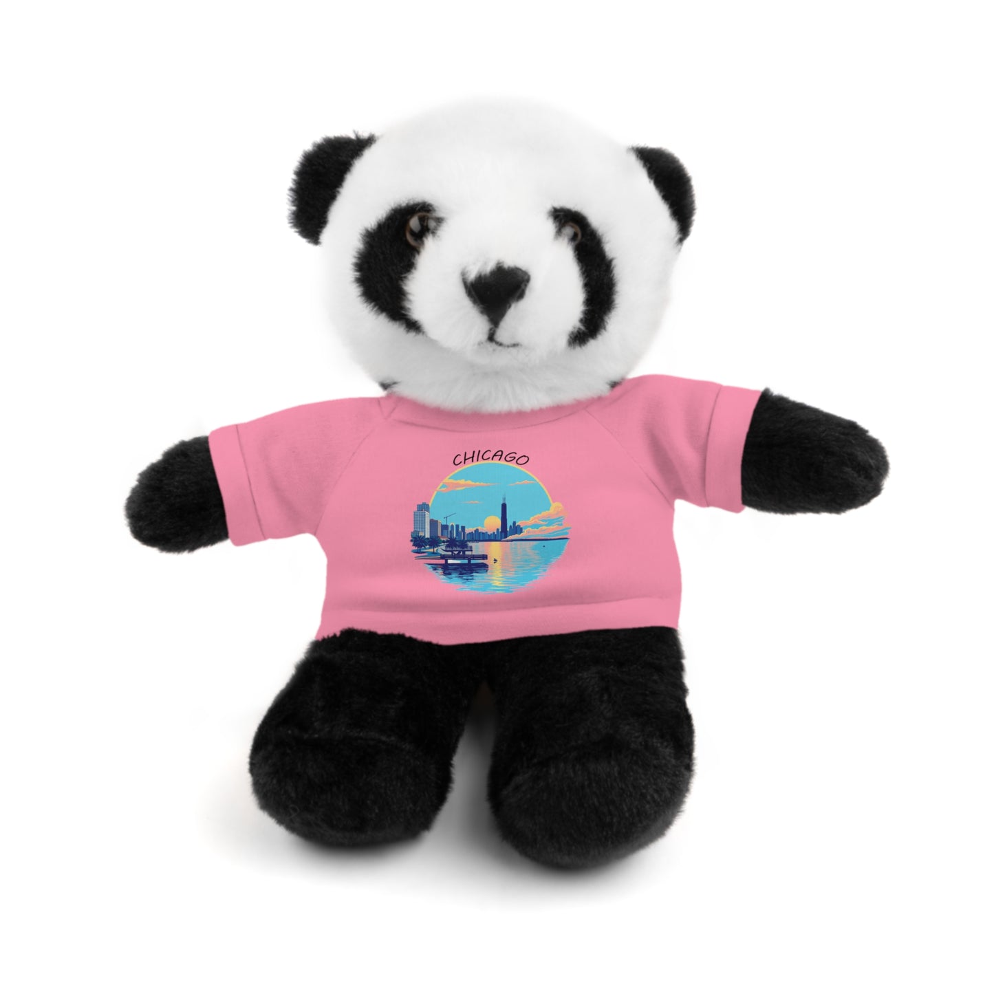 Retro Chicago Sunset Stuffed Animals with Tee