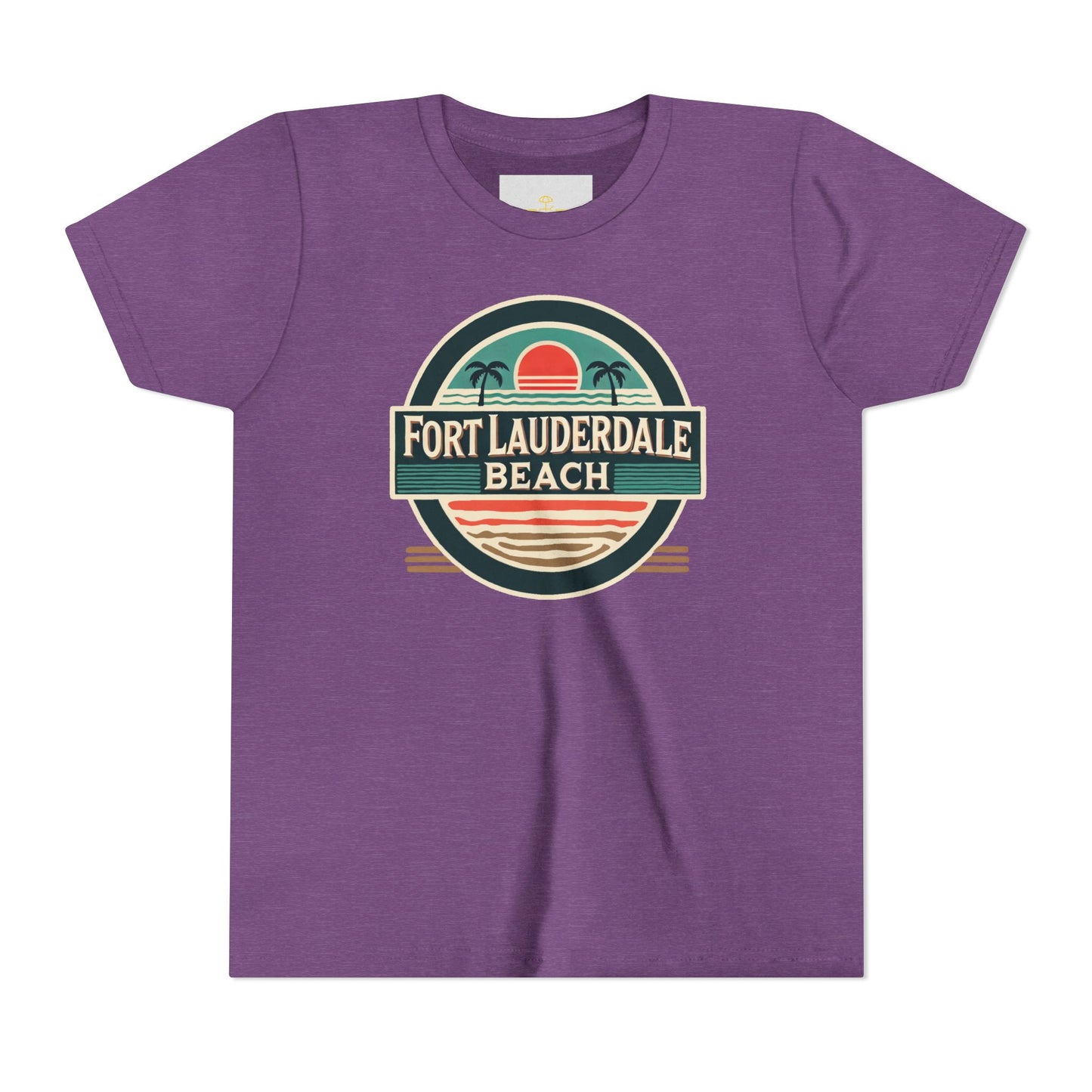 Vintage Fort Lauderdale Unisex Youth Short Sleeve Tee