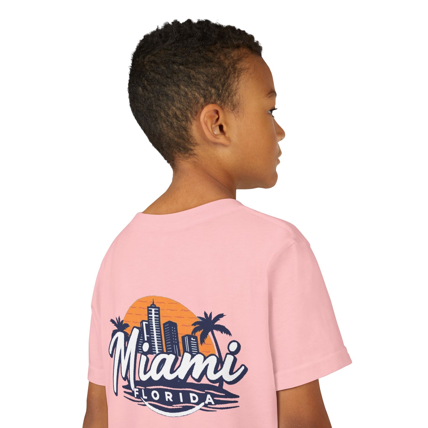 Retro Miami Unisex Youth Short Sleeve Tee