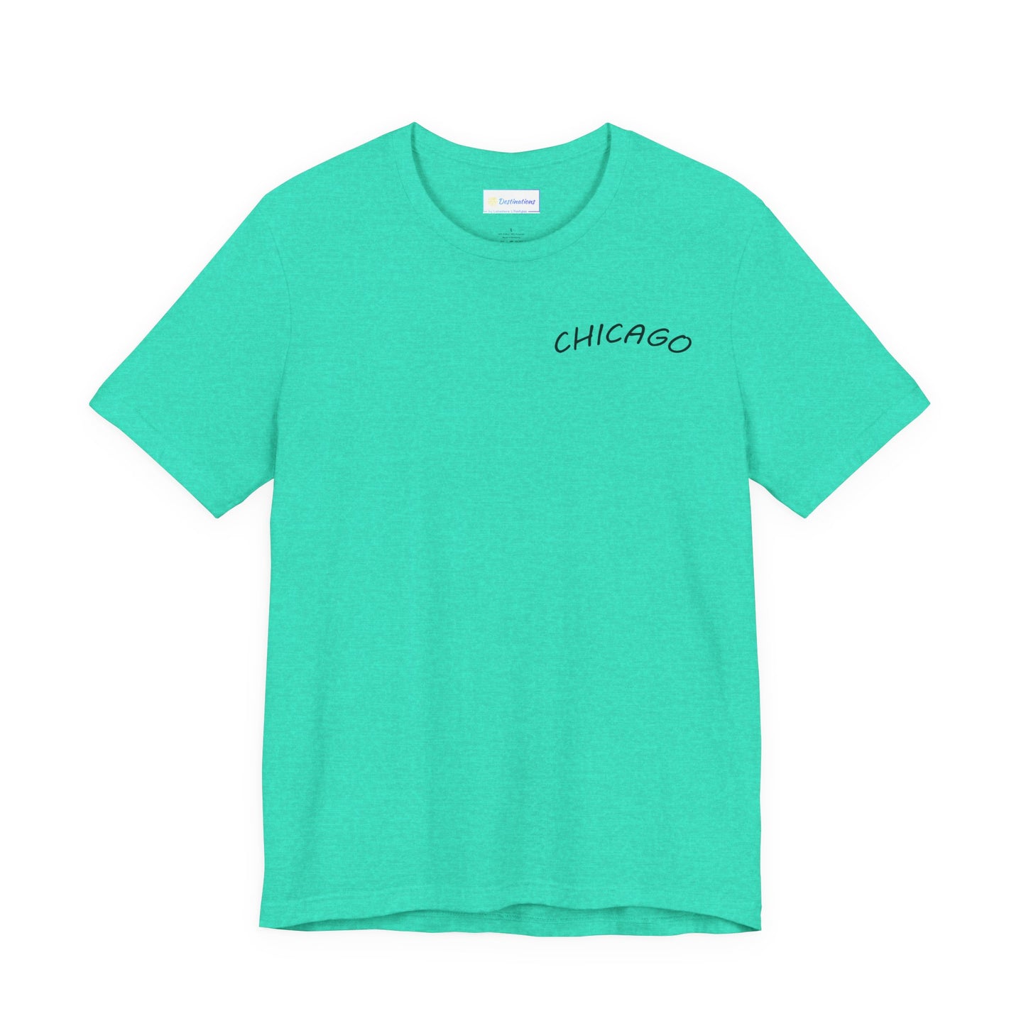 Retro Chicago Sunset Unisex Jersey Short Sleeve Tee