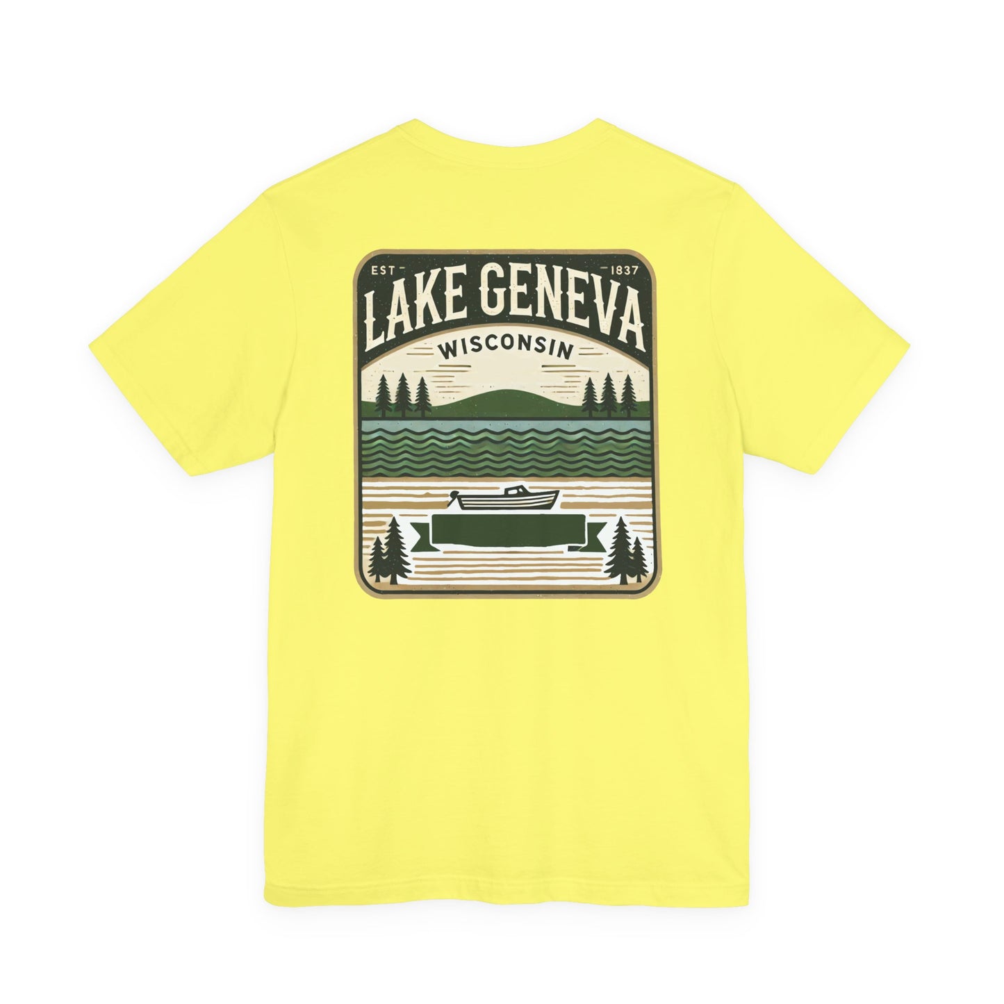 Vintage Lake Geneva Unisex Jersey Short Sleeve Tee