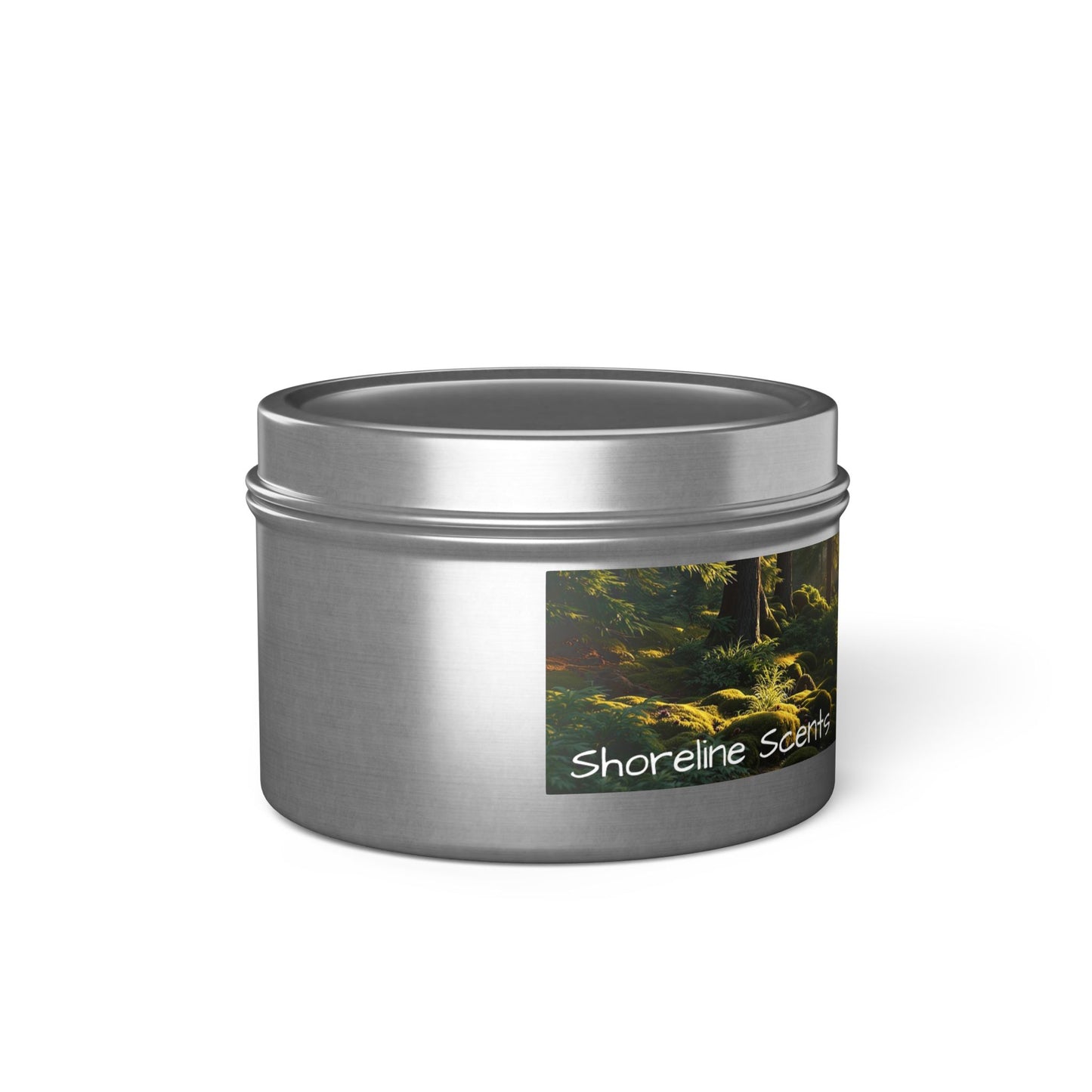 Evergreen Scented Rustic Tin Candle