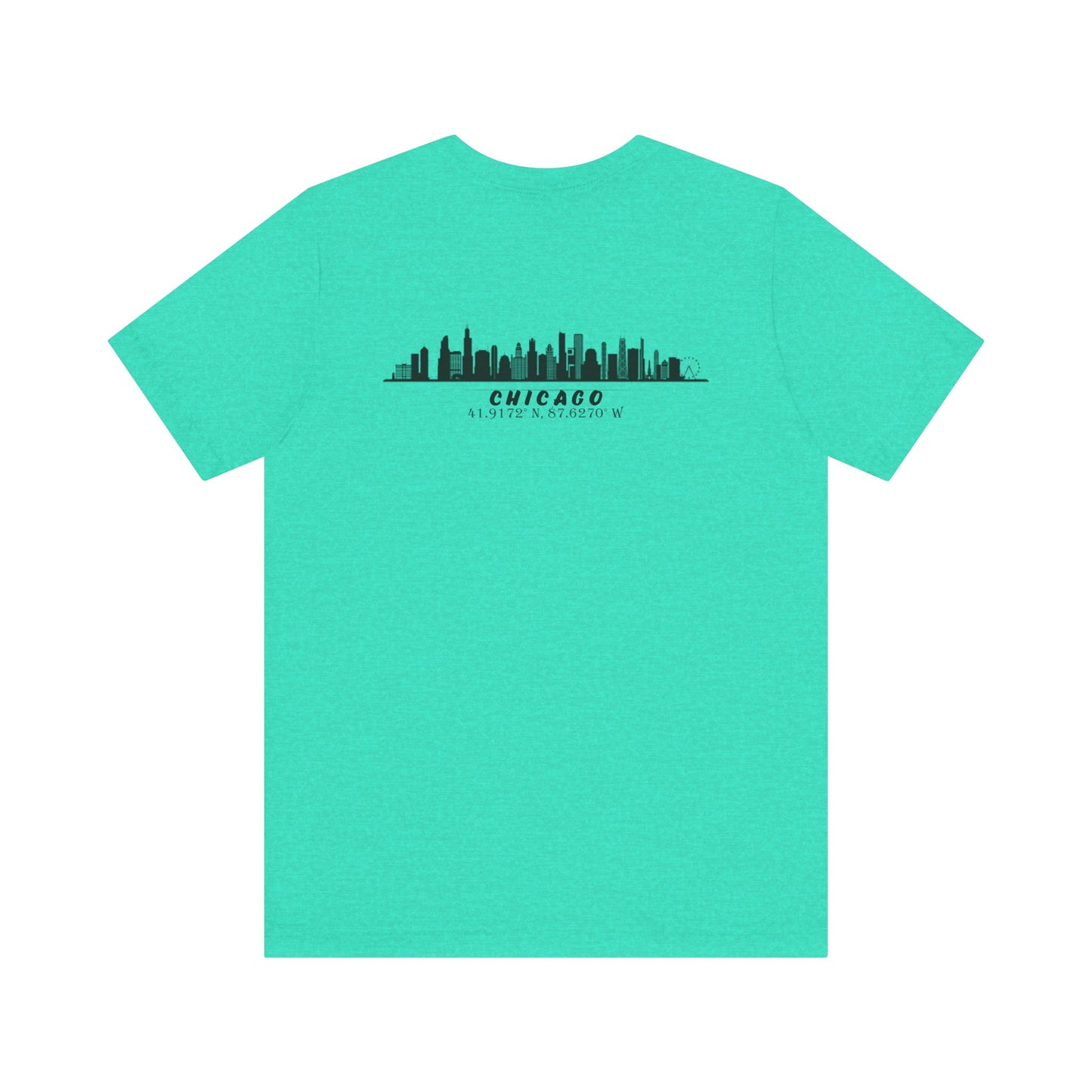 Latitudes Chicago Skyline Unisex Jersey Short Sleeve Tee