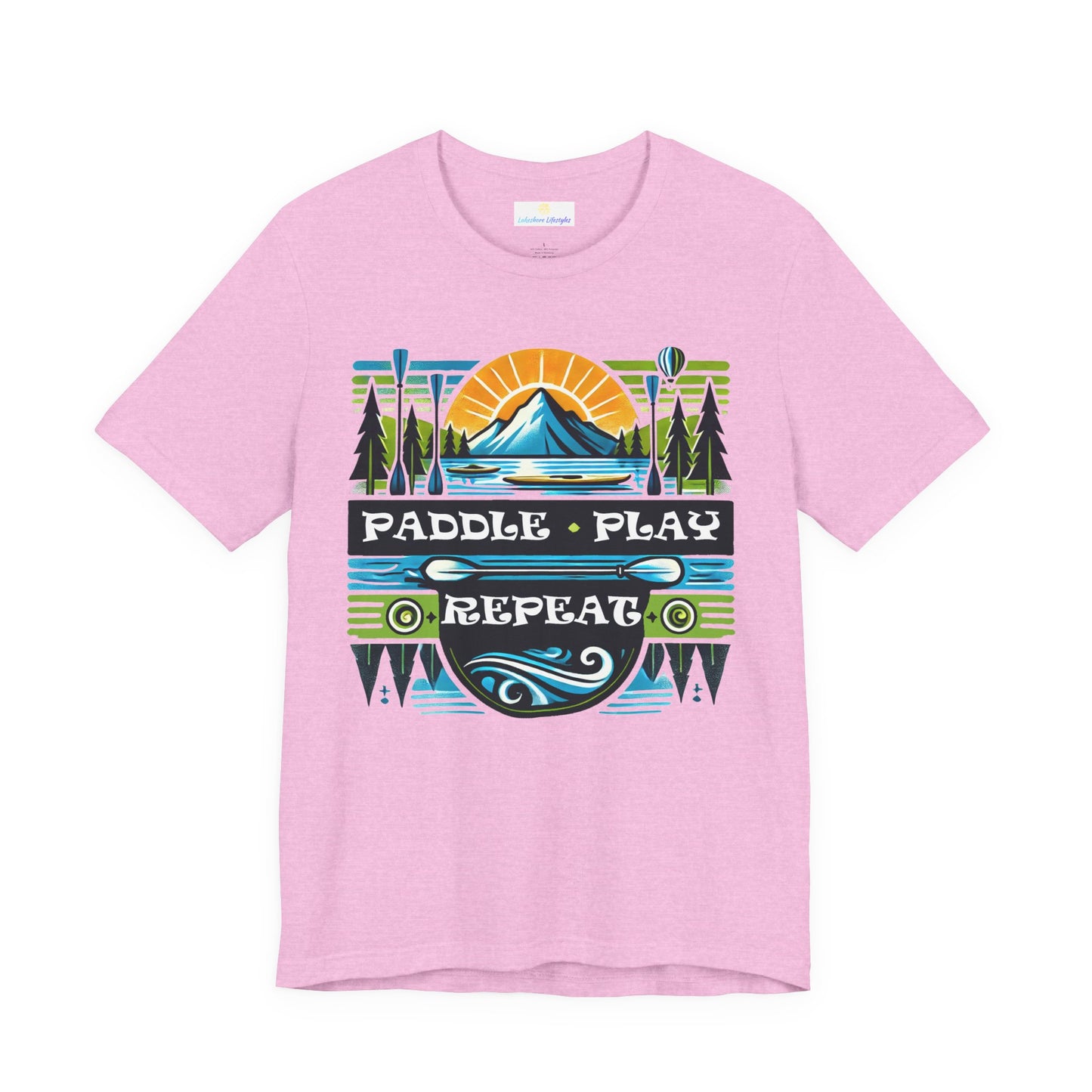 Paddle, Play, Repeat Short Sleeve Tee