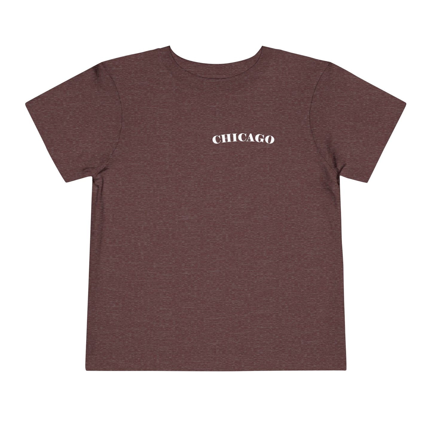 Mystery Noir Chicago Skyline Sunset Unisex Toddler Short Sleeve Tee