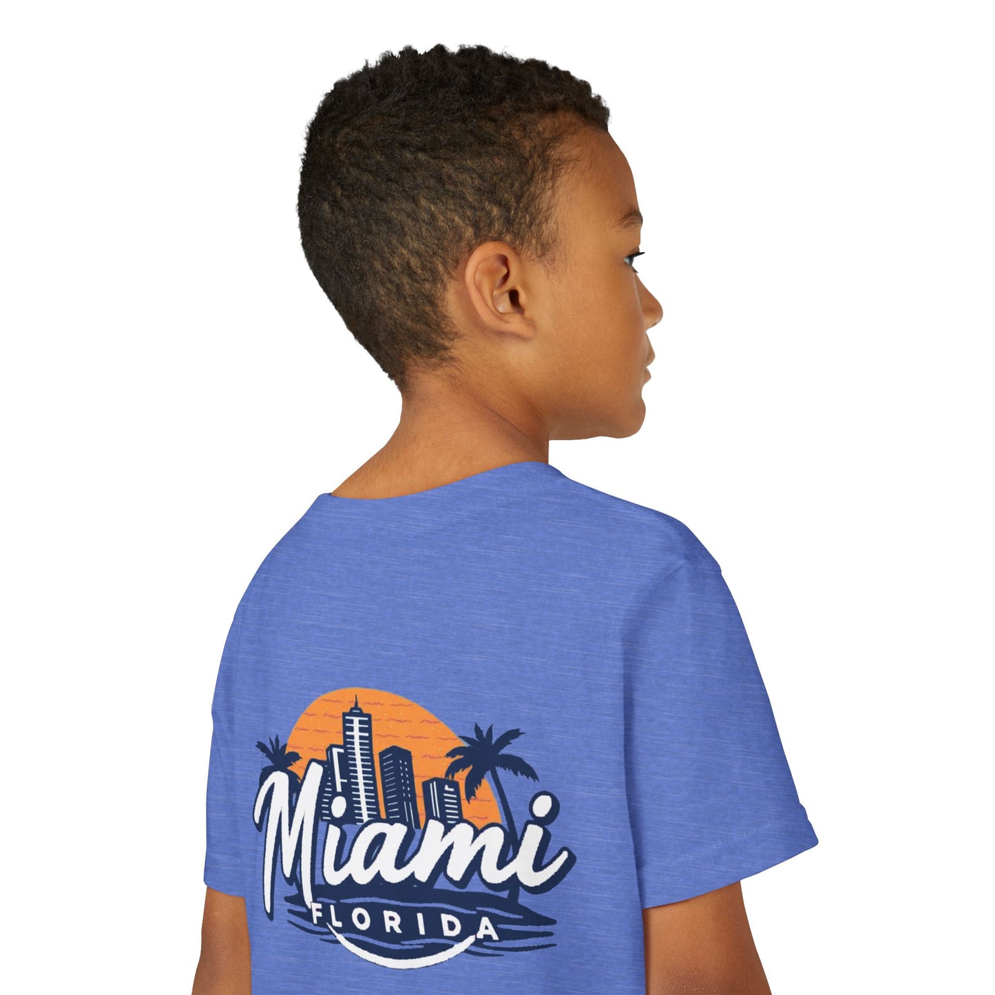 Retro Miami Unisex Youth Short Sleeve Tee