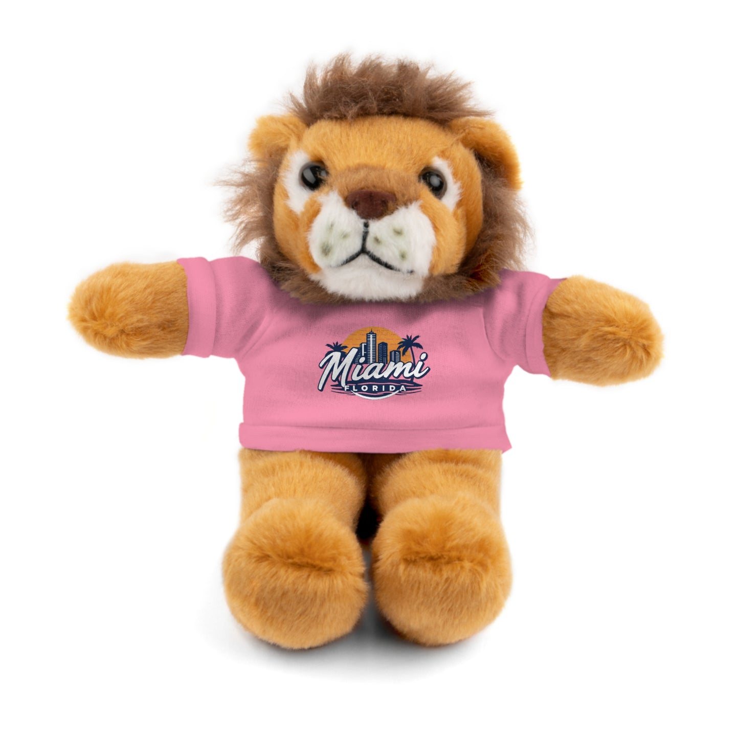 Retro Miami Stuffed Animals with Tee
