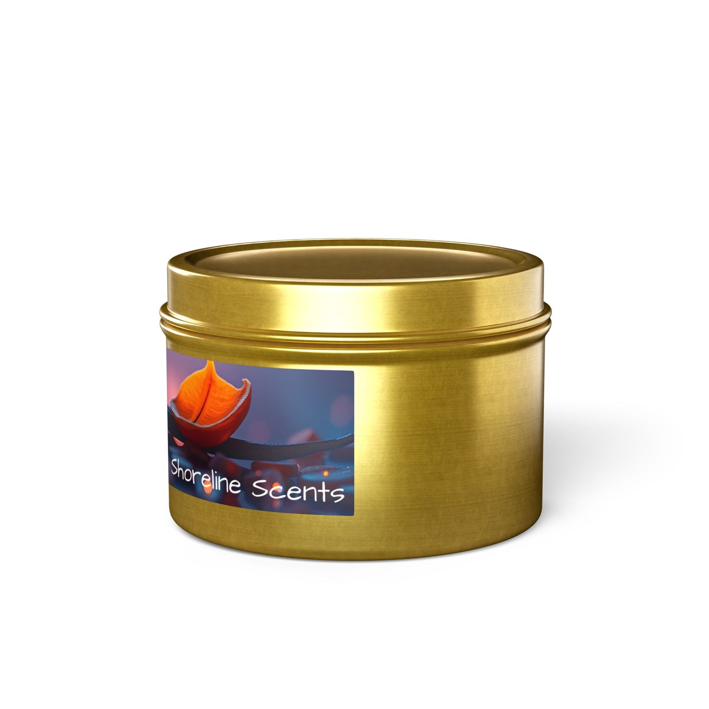 Vanilla Bean Scented Rustic Tin Candle