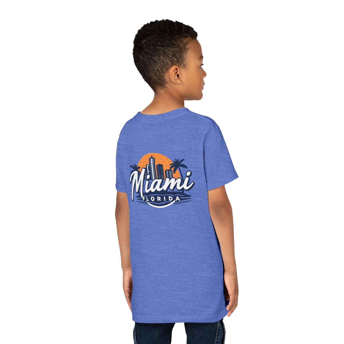 Retro Miami Unisex Youth Short Sleeve Tee